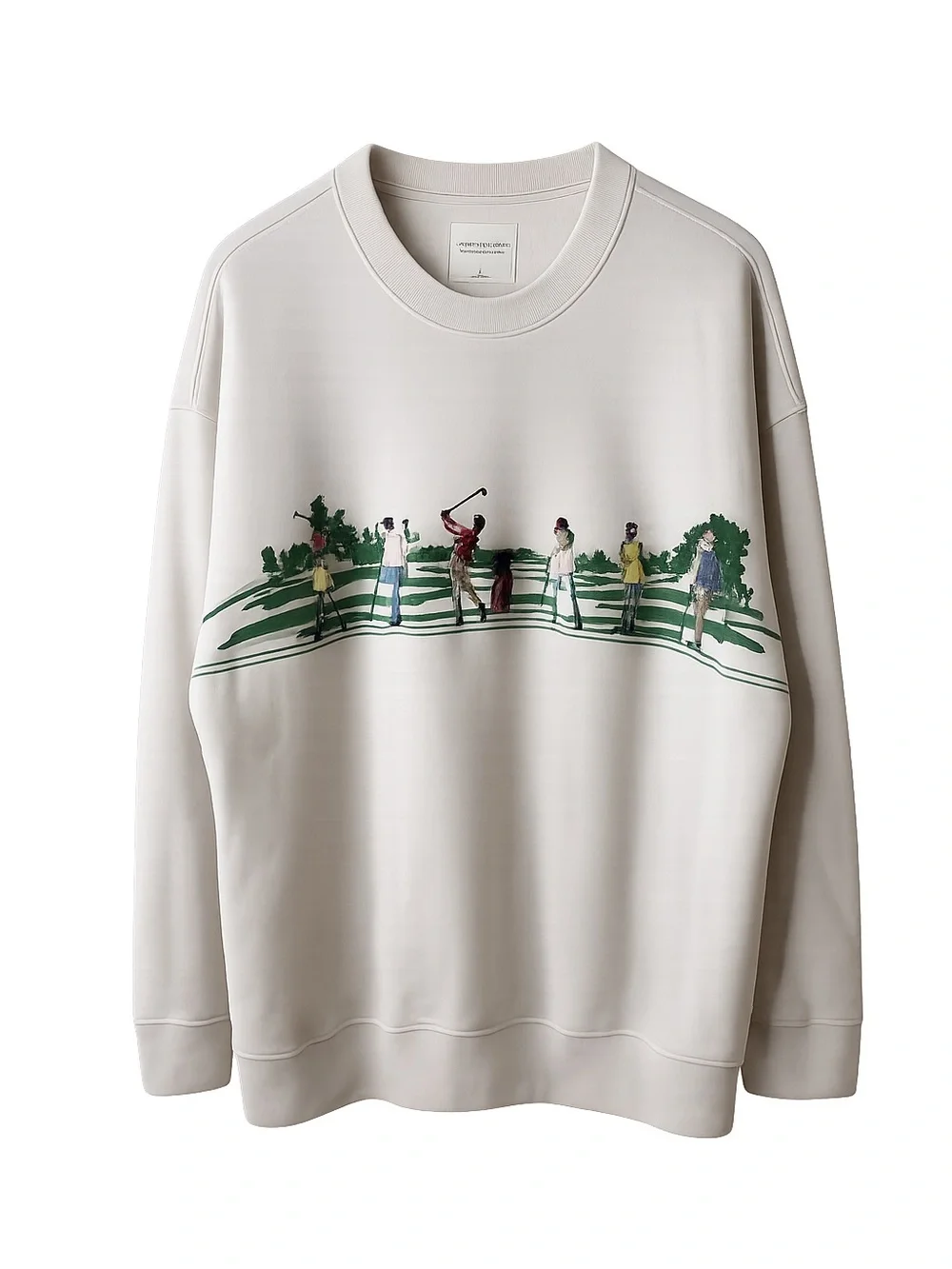 Abercrombie & Fitch Soft A&F Golf Embroidered Graphic Crewneck Sweatshirt